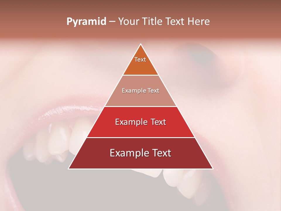 Female With Healthy Mouth And Teeth PowerPoint Template