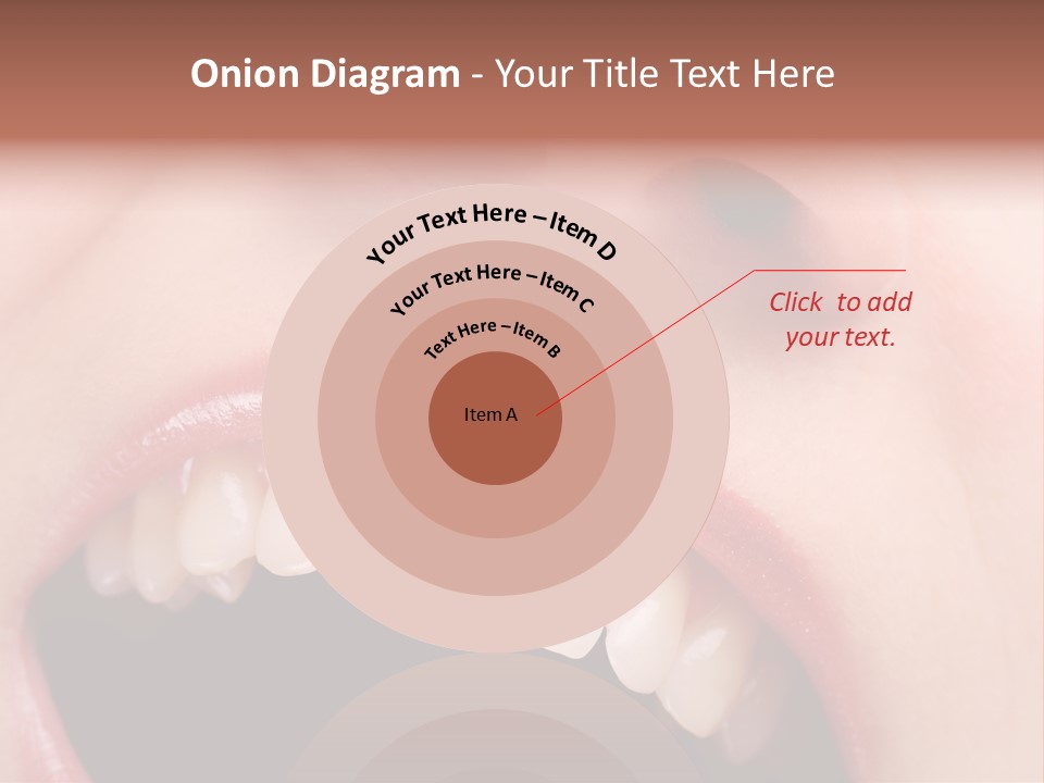 Female With Healthy Mouth And Teeth PowerPoint Template