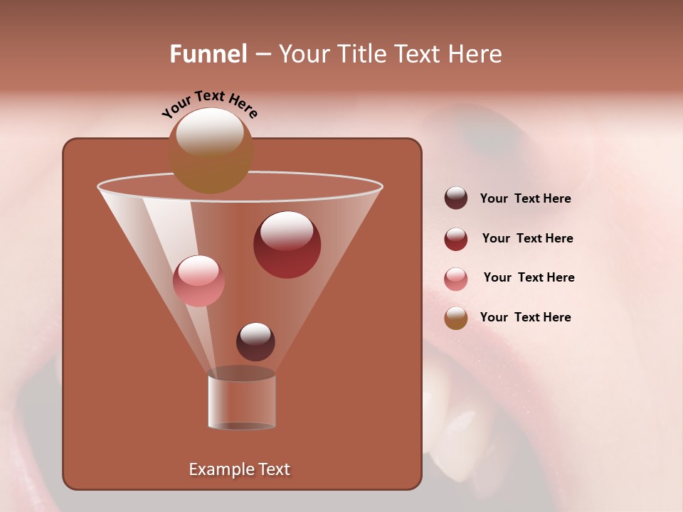 Female With Healthy Mouth And Teeth PowerPoint Template