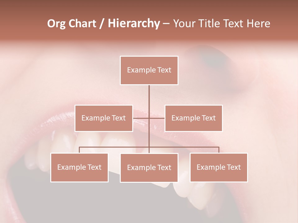 Female With Healthy Mouth And Teeth PowerPoint Template