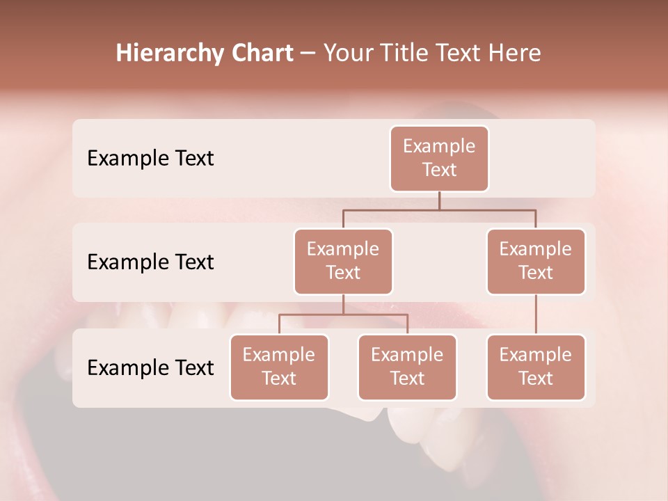 Female With Healthy Mouth And Teeth PowerPoint Template