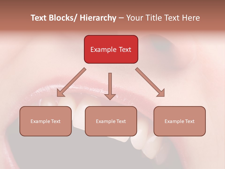 Female With Healthy Mouth And Teeth PowerPoint Template
