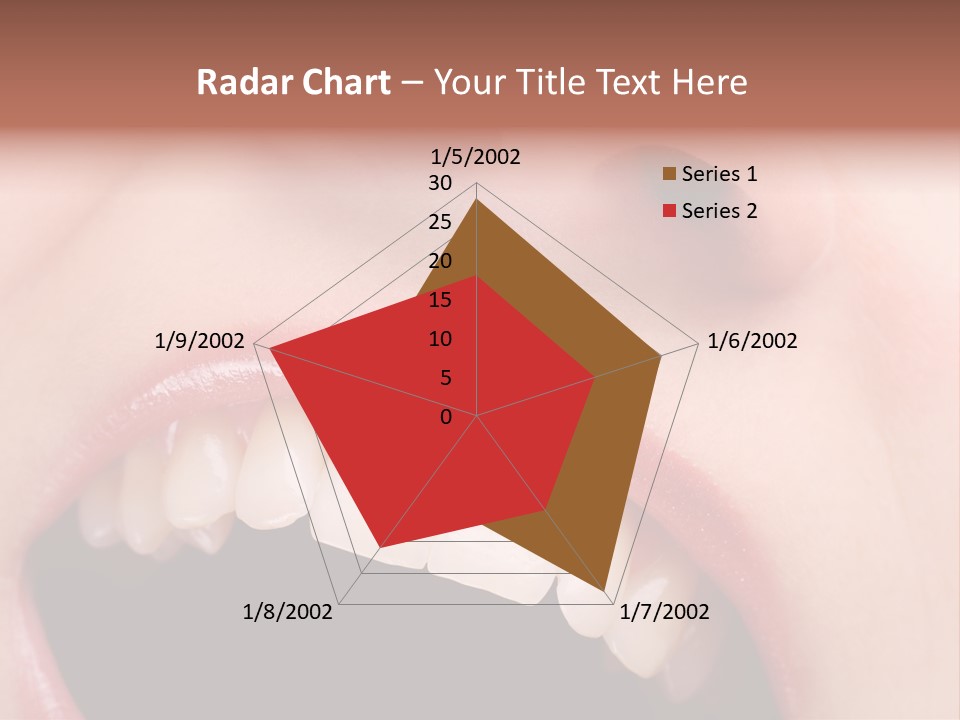 Female With Healthy Mouth And Teeth PowerPoint Template