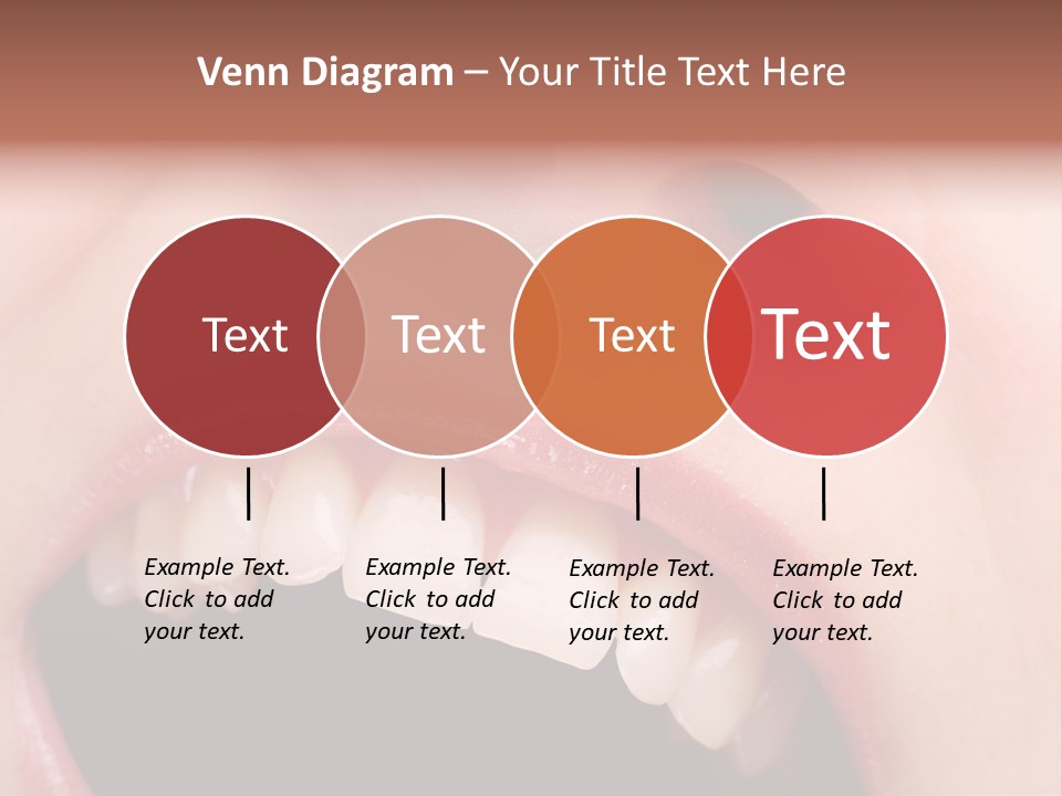 Female With Healthy Mouth And Teeth PowerPoint Template