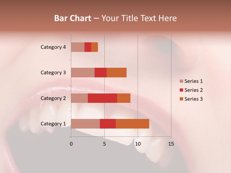 Female With Healthy Mouth And Teeth PowerPoint Template