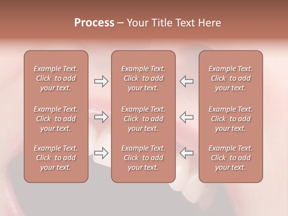 Female With Healthy Mouth And Teeth PowerPoint Template