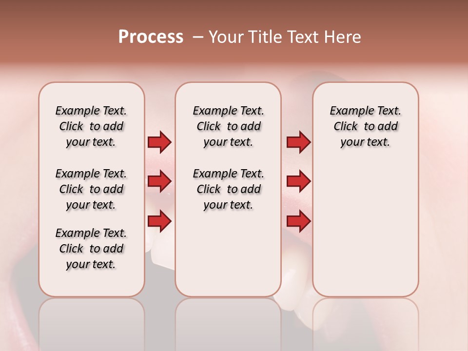 Female With Healthy Mouth And Teeth PowerPoint Template