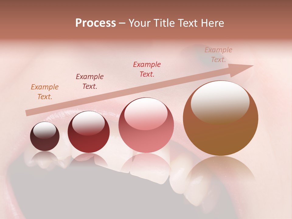 Female With Healthy Mouth And Teeth PowerPoint Template