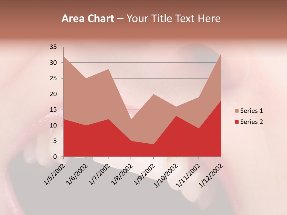 Female With Healthy Mouth And Teeth PowerPoint Template