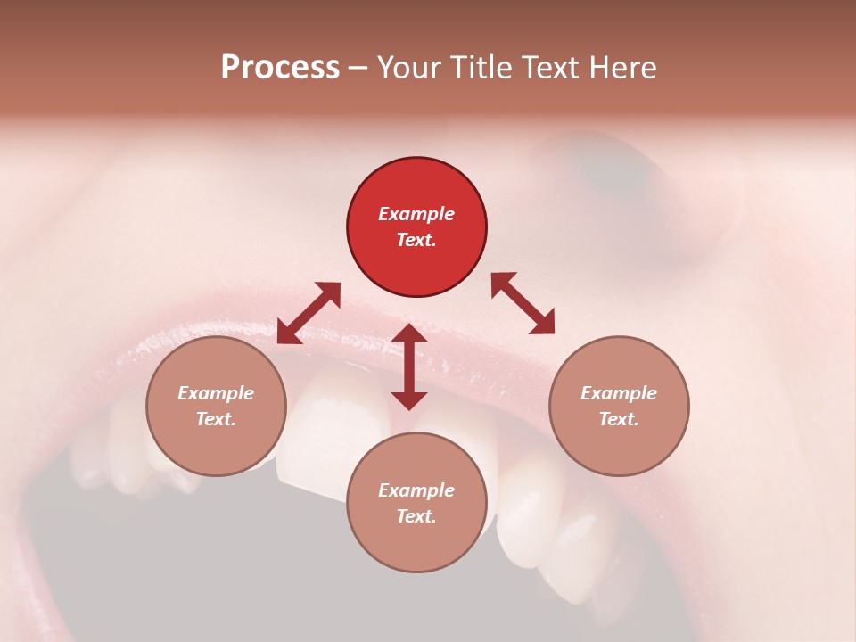 Female With Healthy Mouth And Teeth PowerPoint Template