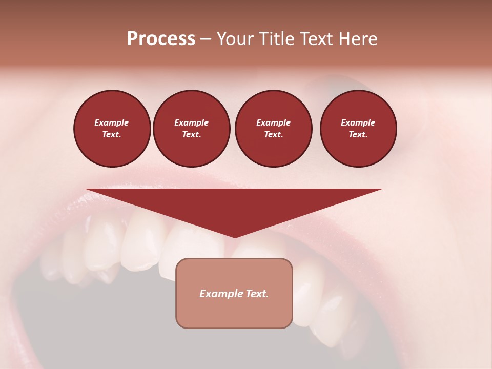 Female With Healthy Mouth And Teeth PowerPoint Template