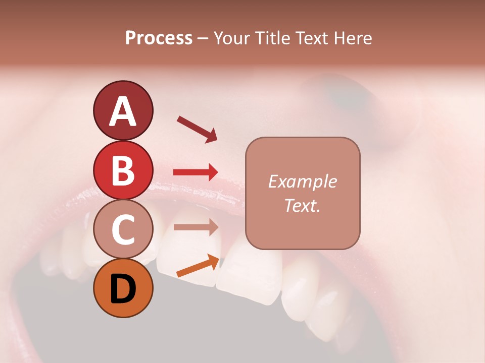 Female With Healthy Mouth And Teeth PowerPoint Template