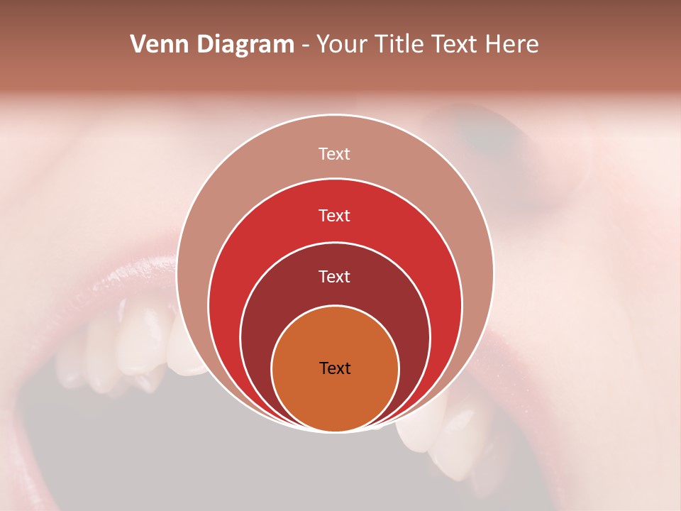 Female With Healthy Mouth And Teeth PowerPoint Template