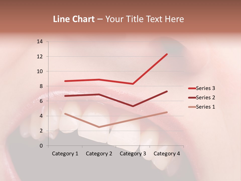 Female With Healthy Mouth And Teeth PowerPoint Template