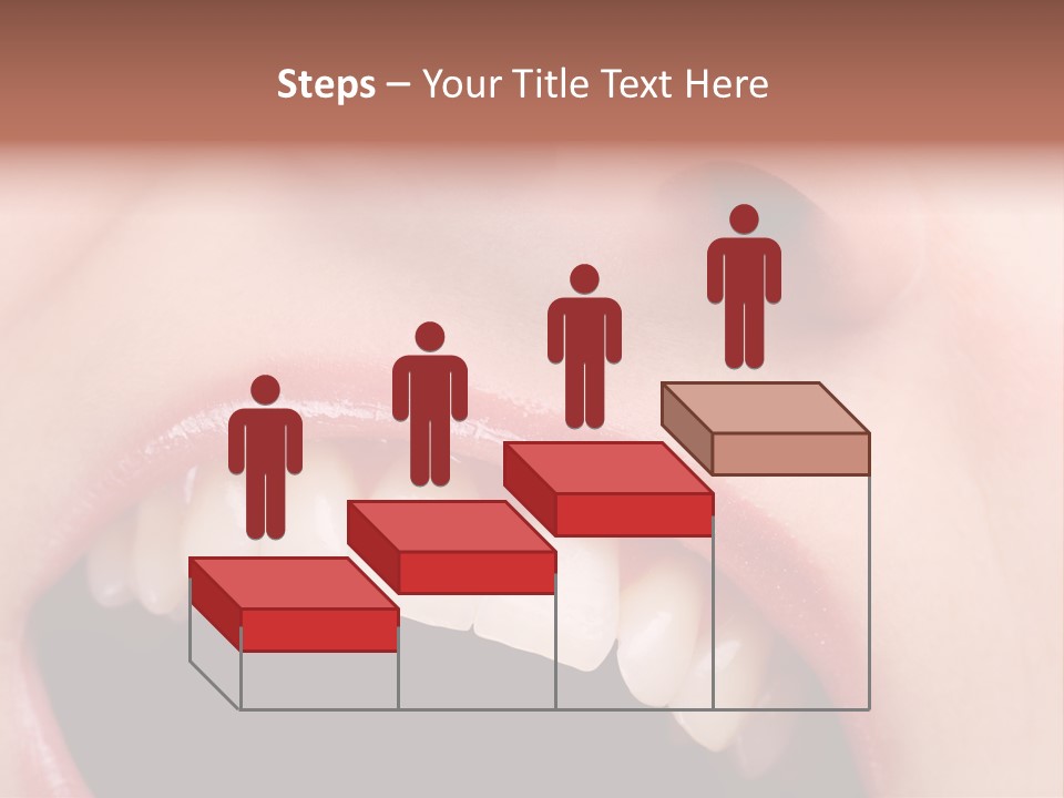 Female With Healthy Mouth And Teeth PowerPoint Template