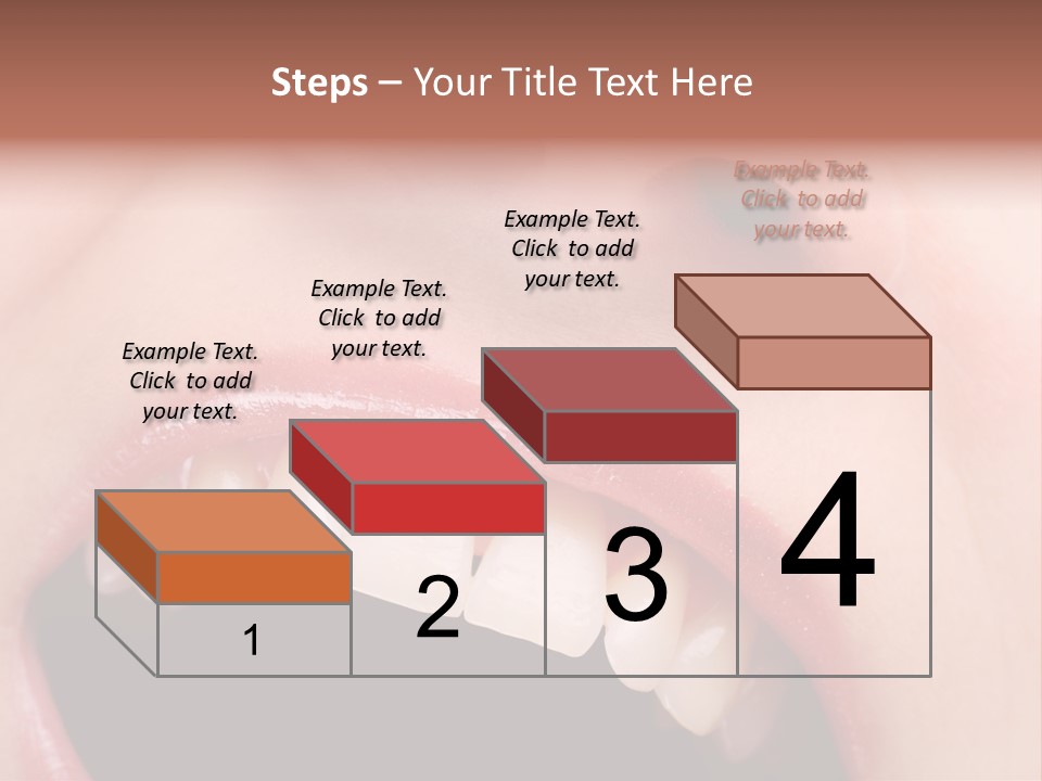 Female With Healthy Mouth And Teeth PowerPoint Template