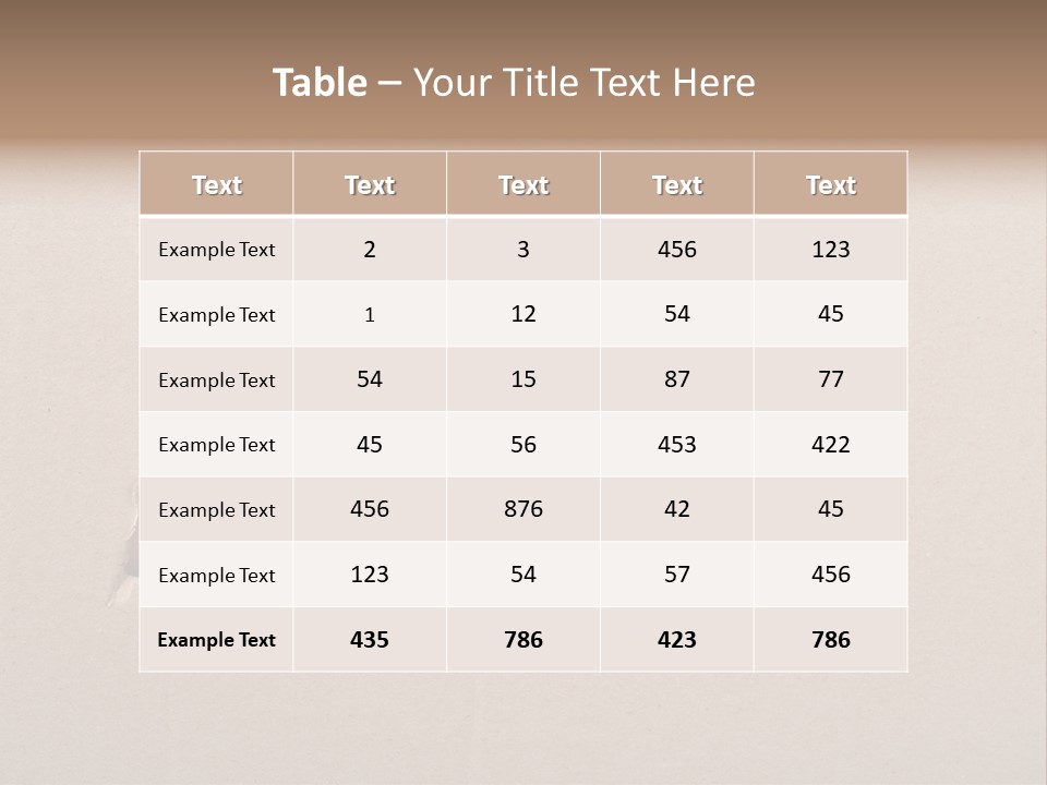 Eye Looking Through A Conceptual Keyhole On Cardboard, Close Up PowerPoint Template