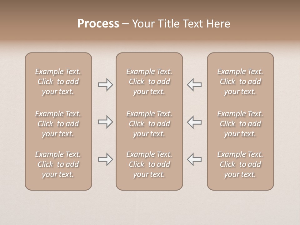Eye Looking Through A Conceptual Keyhole On Cardboard, Close Up PowerPoint Template