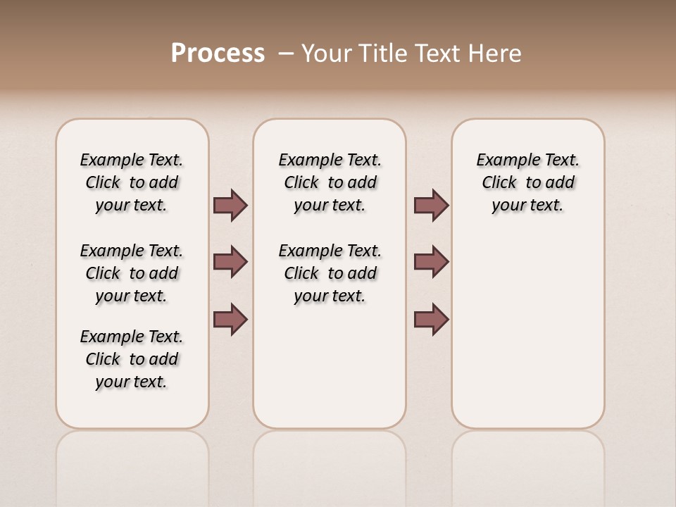 Eye Looking Through A Conceptual Keyhole On Cardboard, Close Up PowerPoint Template