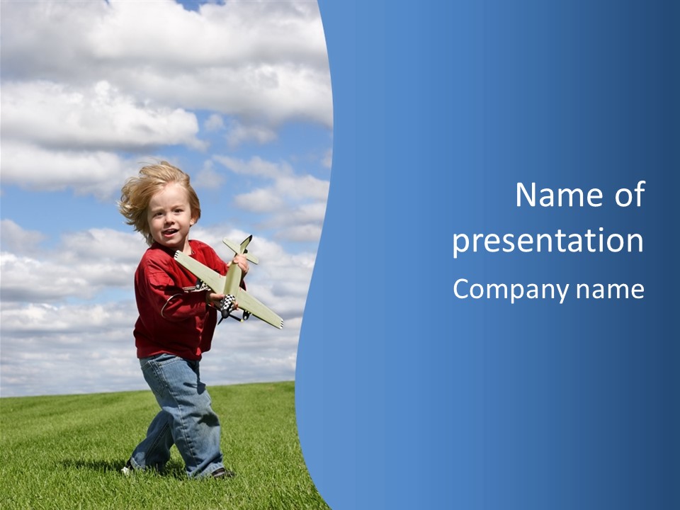 Into The Wind PowerPoint Template