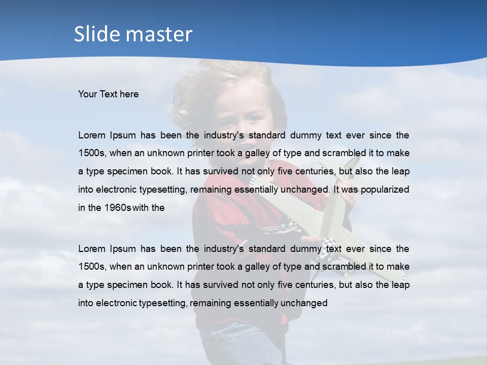Into The Wind PowerPoint Template