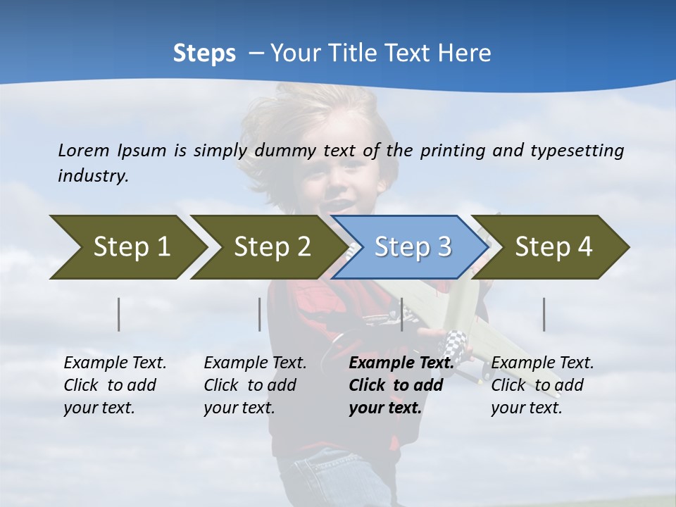 Into The Wind PowerPoint Template