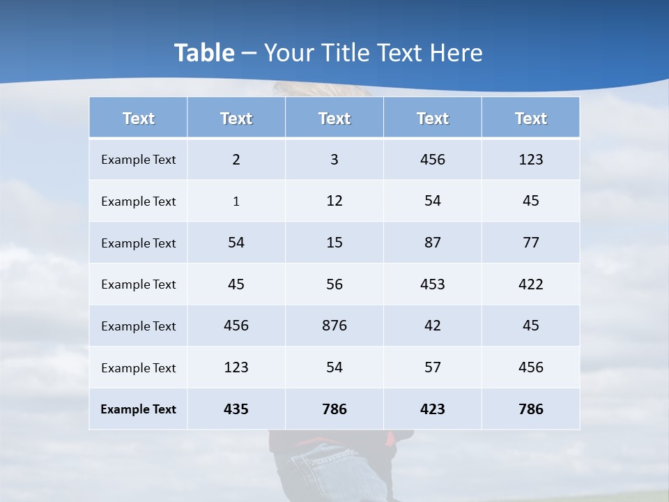 Into The Wind PowerPoint Template