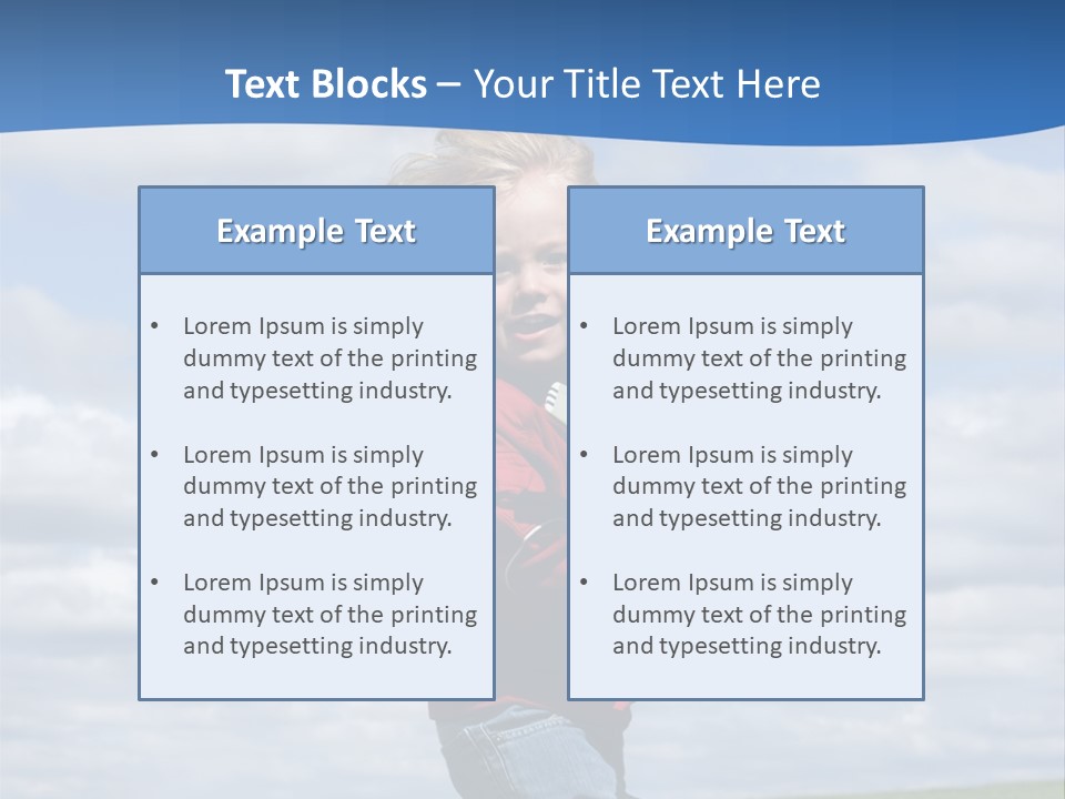 Into The Wind PowerPoint Template