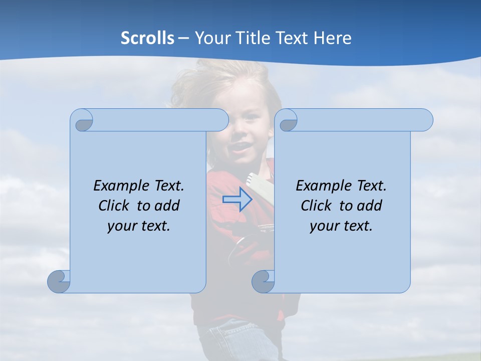 Into The Wind PowerPoint Template