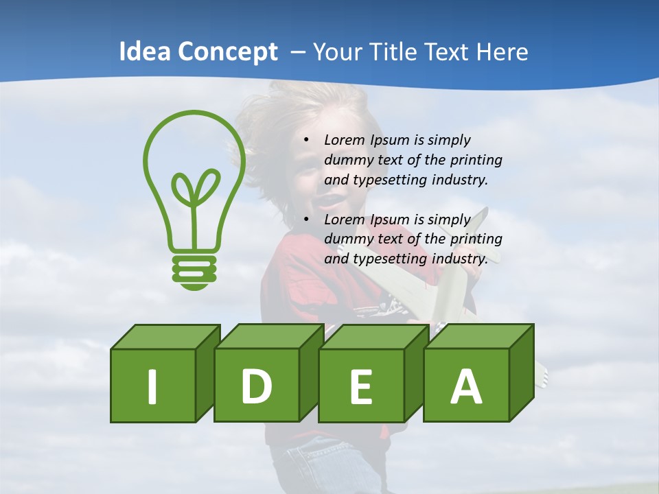 Into The Wind PowerPoint Template