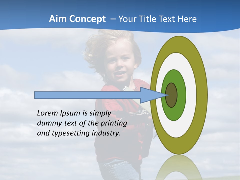 Into The Wind PowerPoint Template