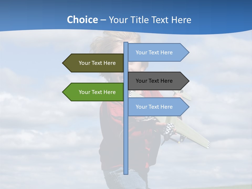 Into The Wind PowerPoint Template