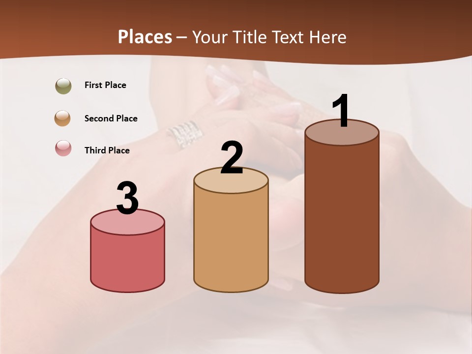 Female Hands Giving A Healthy Foot Massage PowerPoint Template