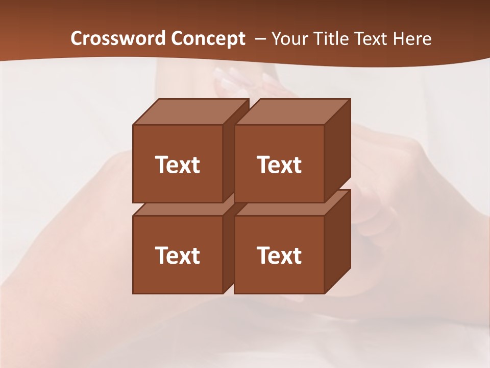 Female Hands Giving A Healthy Foot Massage PowerPoint Template