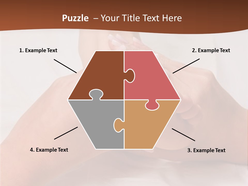 Female Hands Giving A Healthy Foot Massage PowerPoint Template