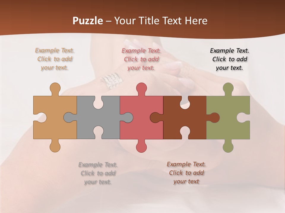 Female Hands Giving A Healthy Foot Massage PowerPoint Template