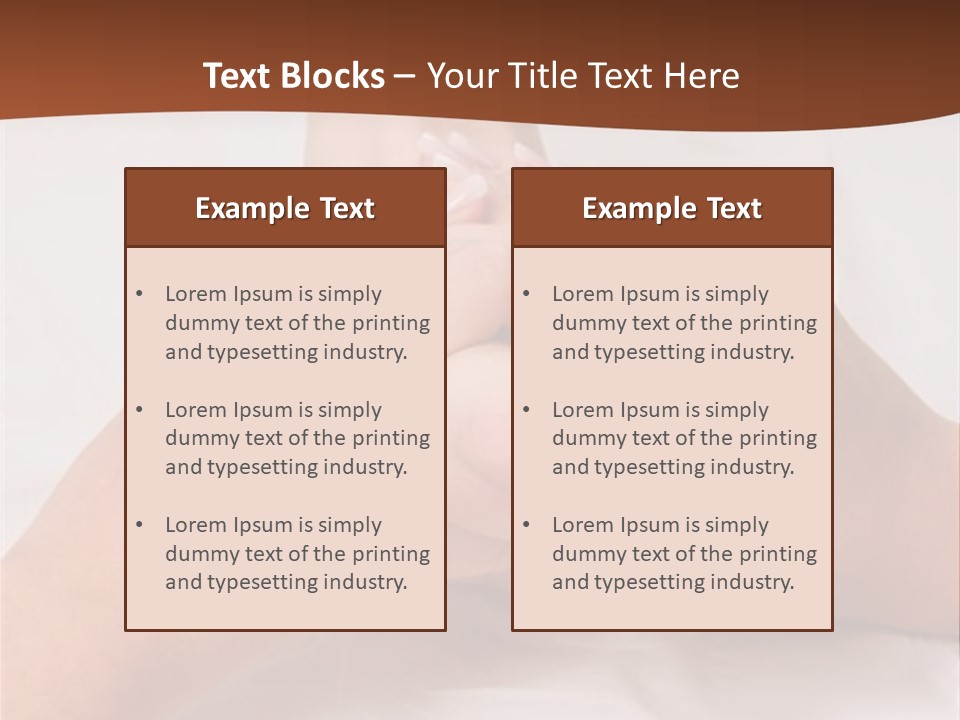 Female Hands Giving A Healthy Foot Massage PowerPoint Template