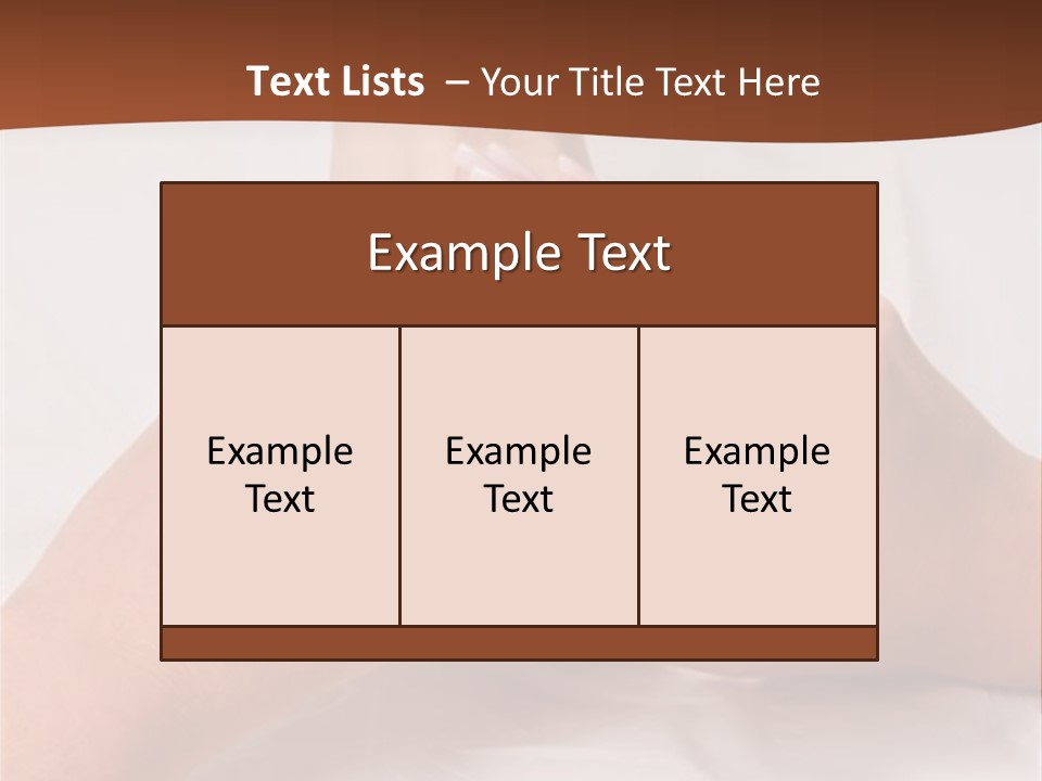 Female Hands Giving A Healthy Foot Massage PowerPoint Template