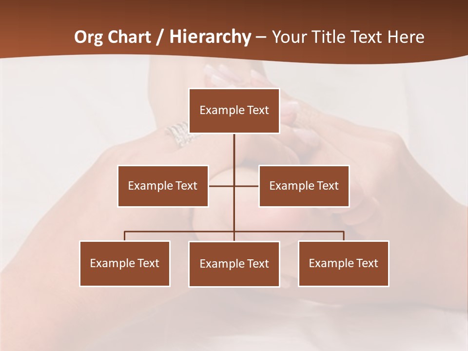 Female Hands Giving A Healthy Foot Massage PowerPoint Template