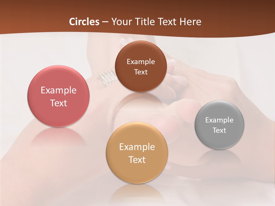 Female Hands Giving A Healthy Foot Massage PowerPoint Template