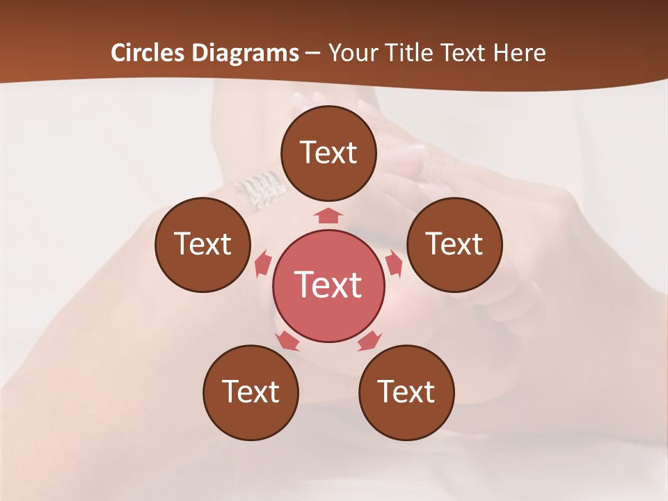 Female Hands Giving A Healthy Foot Massage PowerPoint Template