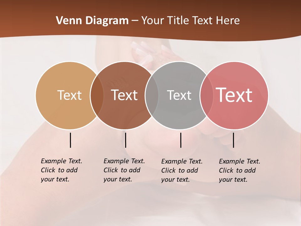 Female Hands Giving A Healthy Foot Massage PowerPoint Template