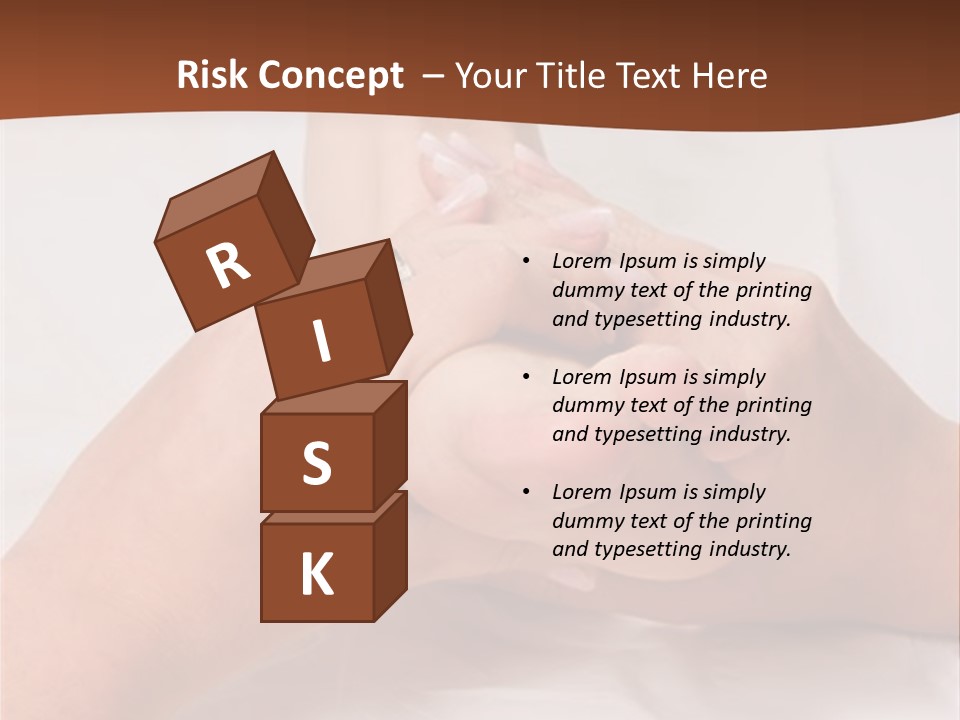 Female Hands Giving A Healthy Foot Massage PowerPoint Template