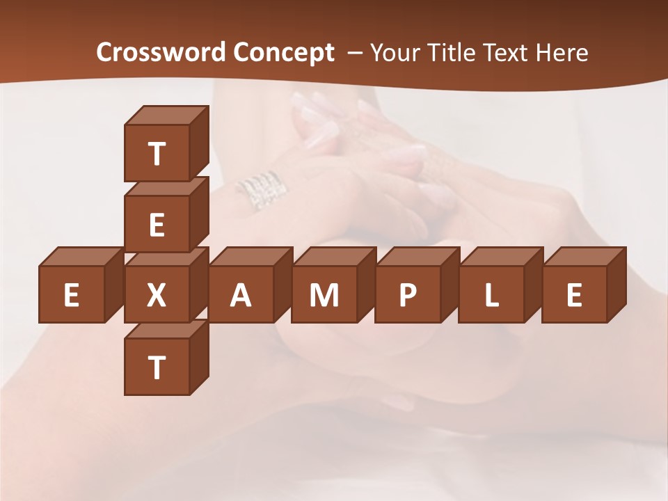 Female Hands Giving A Healthy Foot Massage PowerPoint Template