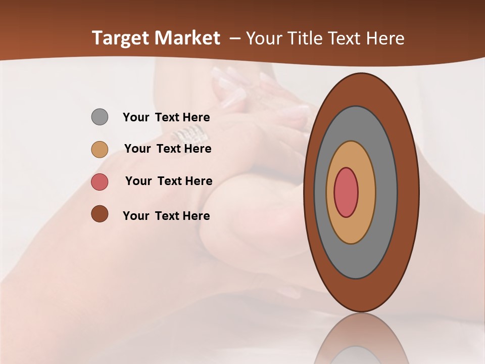 Female Hands Giving A Healthy Foot Massage PowerPoint Template