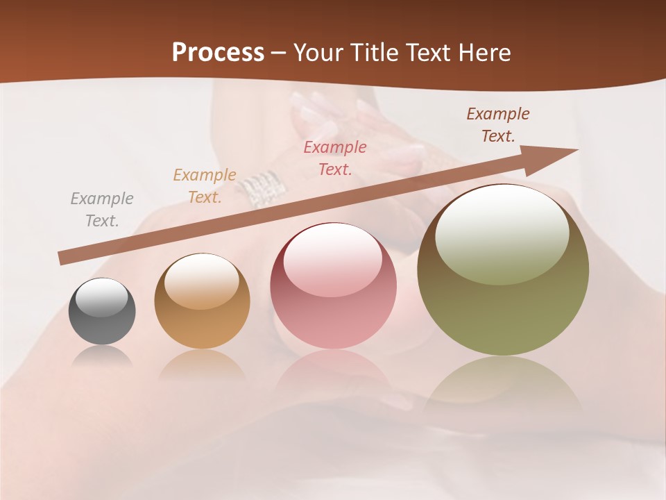 Female Hands Giving A Healthy Foot Massage PowerPoint Template