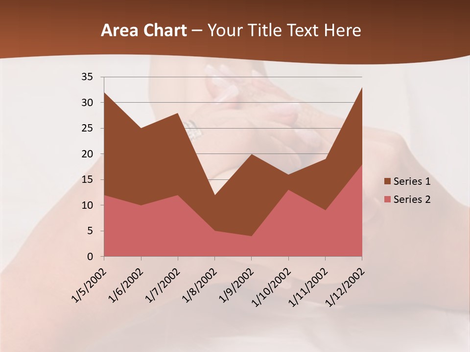 Female Hands Giving A Healthy Foot Massage PowerPoint Template