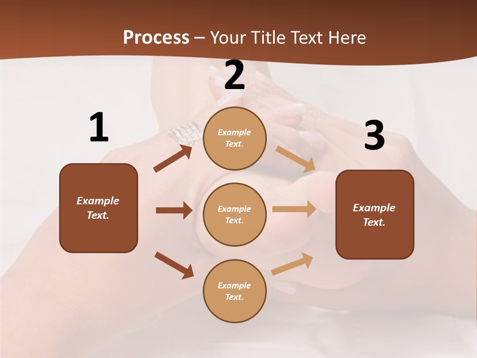 Female Hands Giving A Healthy Foot Massage PowerPoint Template