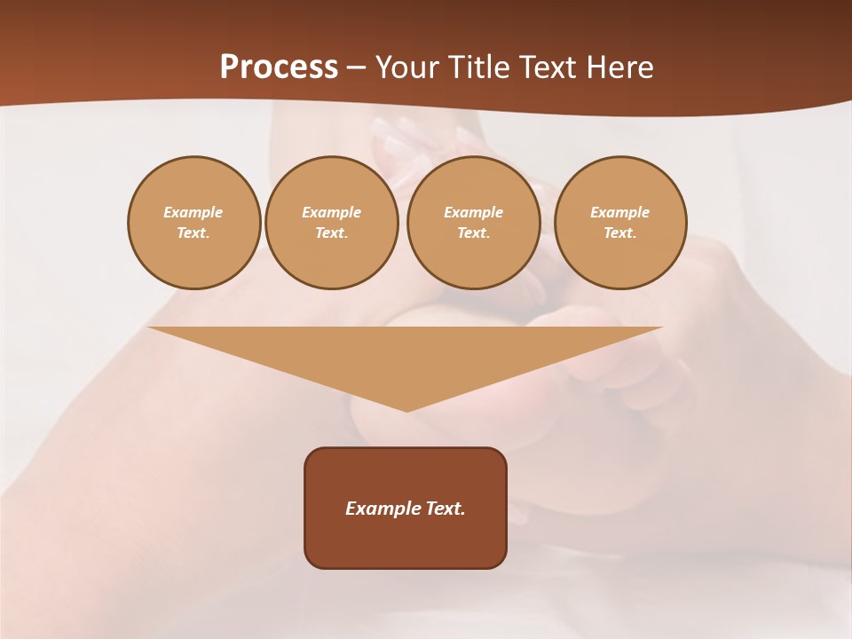 Female Hands Giving A Healthy Foot Massage PowerPoint Template