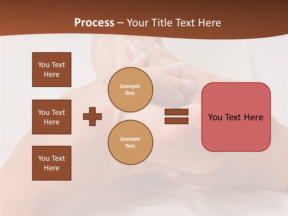 Female Hands Giving A Healthy Foot Massage PowerPoint Template